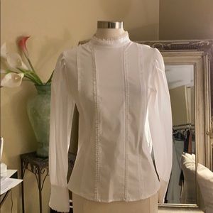 White cotton blouse.
